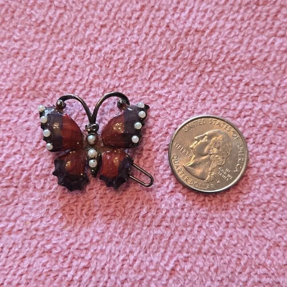 Vintage Gerard Yosca Signed Butterfly Hair Clip